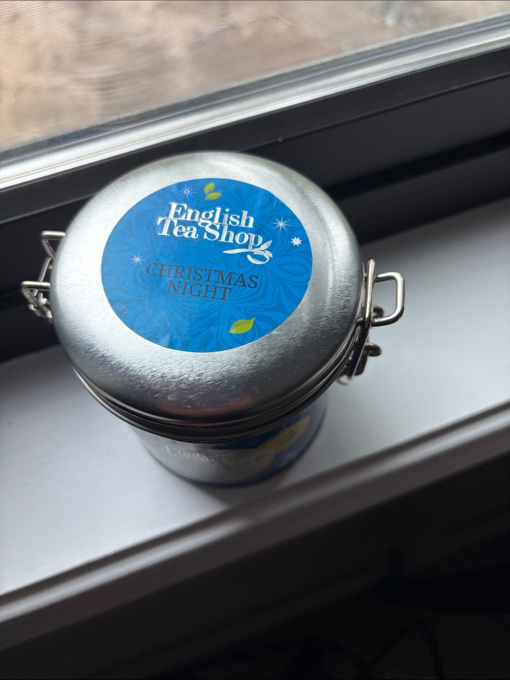 NWOT Christmas Night Organic Tea Tin - Blue - Picture 2 of 7